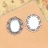 Materiales para Joyería DIY Base de Piedra de Tiempo Placa Base 13*18mm Ovalada Encaje Base Aleación DIY Venta Caliente Transfronteriza