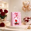 Nueva Bolsa de Empaque Blanca de Piel de Vaca de Amazon para San Valentín, Película de PE, Puntos, Bolsa de Regalo Resistente y Duradera