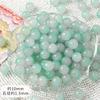 Cuentas redondas de jade de 10 mm con sensación clara y tenue, estilo chino, de vidrio esmaltado de colores, para pulsera, collar y oreja, joyería hecha a mano