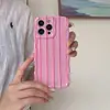 Capa Listrada Colorida Estilo Coreano Ins Adequada para iPhone 18 Pro Max, Capa de Celular Apple 17, 16/15 Case Onda Imd