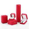 Caja de Anillo PU Redondeada Corona Joyería Caja de Joyería Caja de Empaque para Pulsera Pulsera Colgante Pulsera Caja para Pulsera Caja de Joyería
