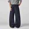 Roupas Masculinas Fengshe / Novo Estilo Primavera 2026 Corte Tridimensional Jeans de Cor Original Pesado com Pernas Largas Curvas Não Desbota