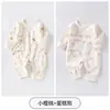 Jq Jingqi Mameluco de Bebé Otoño Algodón Puro Ropa para Recién Nacidos Monos de Mariposa Atuendo Estilo Monje para Casa
