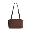 Bolso de axila de alta gama de gran capacidad para mujer, nuevo modelo 2026, bolso de hombro versátil retro de gamuza mate famoso en internet