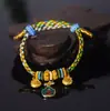 Pulsera tejida a mano, Pulsera de la suerte, Pulsera de nudo de dragón, Regalo para novio/novia, Pulsera de hilo rojo, Joyería de pulsera