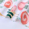 Categoría a algodón algodón en rama estampado marca de agua doble cara tejido calicó camiseta para niños babero tela para ropa