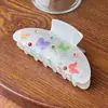 Pinza para el pelo linda y versátil con diamantes de colores incrustados de alta gama y estampado de mariposas, pinza para el pelo súper bonita, pinza para el pelo versátil y simple, pinza de tiburón