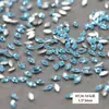 Joias para Nail Art Zircônia Chanfrada Azul Lago Nova Atacado Brilhante Gota d'Água Olho de Cavalo Mini Formas Especiais Fundo Plano Diamante para Unha