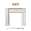 Gabinete Decorativo de Chimenea Estilo Francés Vintage, Divisor Minimalista para Entrada de Sala de Estar en Casa, Gabinete Estrecho Blanco de Madera Maciza
