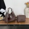 Bolsa de Mão de Luxo Modelo Saco para Mulheres 2025 Nova Moda Bolsa com Padrão Lichia Bolsa de Ombro Transversal Nicho Coreano