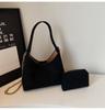 Bolso Tote de Ante de Gran Capacidad para Mujer 2026 Nuevo Transfronterizo Otoño e Invierno de un Solo Hombro Cruzado Retro Nicho Bolso de Axila