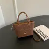 Bolsa Retrô de Nicho com Estampa de Leopardo para Mulheres 2026 Nova Bolsa Tote Pequena de Outono para Trabalho Bolsa de Ombro Transversal Bolsa de Balde