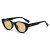 Gafas de Sol Negras Estilo Urbano Gm 2025 Nuevas Ojo de Gato Protección UV Gafas para Cara Pequeña Moda Masculina Para Viajar