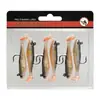 Cebo Artificial 9cm 12g Anzuelo Único Cola en T Plomado Hundimiento Señuelo Blando Venta al por Mayor Señuelo de Natación