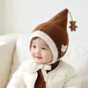 Gorro puntiagudo de elfo para bebé, gorro de punto cálido que cubre las orejas para otoño e invierno, unisex, adecuado para bebés, gorro de lana a prueba de viento