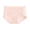 Nuevas bragas sin costuras para mujer de cintura media-alta, 100% algodón puro, entrepierna extendida antibacteriana, alta elasticidad, transpirables, ropa interior sin costuras para mujer