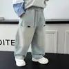 Jeans de Primavera y Otoño para Niños 2026 Nuevo Estilo Moda Infantil Pantalones Rectos para Niños Ropa de Primavera Pantalones Curvos