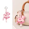 Llavero de Caballo Mecedora Dulce Retro de Cuero Colgante Exquisito Lindo Decoración para Bolso Regalo para Estudiante Regalo de Fiesta