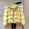 Estilo colegial marca de moda chaqueta de algodón con capucha de dos piezas falsas para hombre y mujer invierno nuevo holgada engrosada chaqueta acolchada de algodón para pareja abrigo