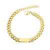 Joyería Transfronteriza Europea y Americana Acero de Titanio Nicho Hip-Hop Marca Trendy Hombres y Mujeres Accesorios Versátiles de Alta Gama Collar Cubano Venta al por Mayor