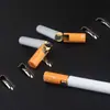 Isqueiro Personalizado em Formato de Cigarro, Ignição por Roda de Pedra Mini Portátil, Isqueiro Inflável de Chama Aberta Atacado