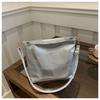 Bolso Grande de Color Sólido para Mujer 2024 Primavera y Verano Nuevo Gran Capacidad Alto Nivel Lujo Ligero Bolso de Hombro Cruzado Casual para Mujer