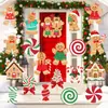 2026 Nuevo Cartel Navideño Transfronterizo para Jardín Hombre de Jengibre Navideño Decoración Exterior para Jardín y Césped