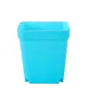 Macetas cuadradas mini pequeñas para suculentas, macetas de plástico de alta calidad, macetas pequeñas de resina coloridas simples para plántulas flores al por mayor