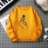Suéter estampado de outono da moda feminino 2022 novo casaco casual com capuz feminino em tamanho grande hoodie