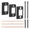 Acessórios de Bloqueio de Gaxeta Placa de Aço Inoxidável Conjunto de 3 Peças de Espessuras Diferentes para Fixar Frestas de Porta e Travas de Porta para Fechaduras de Porta Amazon