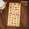 Adesivos Planos com Relevo 3D Mr. Paper Série Ilha Vitrificada Vintage Estilo Antigo Material para Diário Adesivos Decorativos