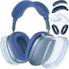 Adecuado para Funda Protectora Airpodsmax Auriculares Bluetooth Apple Funda de Silicona Montados en la Cabeza TPU Transparente Almohadilla para la Oreja Funda Protectora