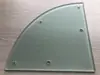 Trípode, Plataforma Ventilador Esmerilado en Forma de Abanico Baño Vidrio Templado Antideslizante Exhibición Arenado Translúcido Transmitente de Luz Privacidad