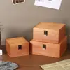 Caja de Almacenamiento Simple de Madera con Tapa abatible, Caja de Almacenamiento de Joyería para el Hogar, Ventana de Almacenamiento para Escritorio de Oficina, Accesorios y Adornos para Cine y Televisión