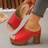 Sandalias de Tacón Alto Europeas y Americanas para Mujer Verano 2026 Nuevas Transfronterizas Comercio Exterior Talla Grande Boca de Pez Retro Moda Zapatos de Tacón Alto para Mujer