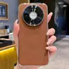 Adequado para Huawei Mate80Pro Capa Magnética Texturizada em Couro Galvanizado Pura80Ultra Capa de Couro para Negócios 70Air 60