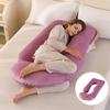Almohada de Embarazo Amazon Protector de Cintura Almohada Inclinada para Dormir de Lado Almohada para Dormir de Embarazo en Forma de J Removible y Lavable Almohada de Embarazo Transfronteriza