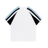 Comercio exterior transfronterizo al por mayor 2025 nuevo bolso de espalda cuello 21 200 gramos de algodón costura lateral camiseta de manga corta lateral
