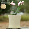 Vaso de Cerâmica para Flores com Prato, Estilo Ins de Luxo Leve, Diâmetro Grande, Estilo Creme, para Orquídeas e Suculentas, Liquidação