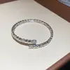 Pulsera de Estilo Coreano Ins con Cierre Redondo de Circonita, Pulsera de Lujo Ligero de Gama Alta, Joyería Vintage Exquisita Personalizada para Mujeres