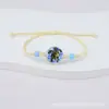 Venta Caliente Transfronteriza Estilo Xiyin Patrón de Tortuga Encaje Estrellado Flor Tejido a Mano Fresco y Dulce Pulsera Jingdezhen