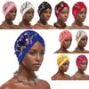 Amazon Aliexpress Nuevo Estilo Sombrero Floral de Color Sólido Sandía, Gorro Envolvente para la Cabeza, Sombrero Africano