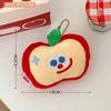 Llavero con colgante de peluche Tengyi original con forma de manzana y forma de corazón para niña
