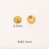 Accesorios Chapados en Oro que Conservan el Color Joyería DIY Patrón de Oro Antiguo Tapas de Flor Tapas para Cuentas Hilo para Pulseras Tejido Materiales para Cuentas