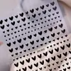 Pegatinas para Uñas de Corazón Personalizables, Lote Mixto de Varios Estilos, Corazón de Color Sólido Simple Versátil Plano, Pegatinas para Uñas DIY Estilo Dh