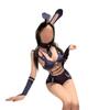 Roupa íntima sexy coelhinha coelho da meia-noite policial policial capitão cavalo aberto pura sexy uniforme terno