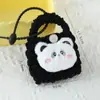 Nuevo Monedero de Peluche Tejido de Dibujos Animados Bolsa Portátil para Guardar Cables de Auriculares Bolsa de Almacenamiento de Accesorios Lindos y Femeninos