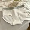 Romance Suave com Leite ~ Grande Elástico, Sem Pressão, Suave, Sem Sensação ~ Calcinha Feminina com Gancho Longo