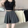 Calças Culottes Estilo Chinês Novas de 2025, Calças de Segurança Largas de Verão, Soltas e Fluidas, Moda Feminina Versátil Anti-Exposição