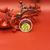 Pegatinas para Teléfono de Oro Puro 999 con Gato de la Suerte y Dios de la Riqueza, Pegatinas Doradas para Fiestas, Regalos Seleccionados, Estilo Shuibei al por Mayor